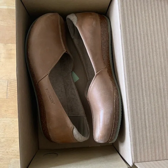 Stegmann Women's Brown Leather Loafers - Picture 2 of 4